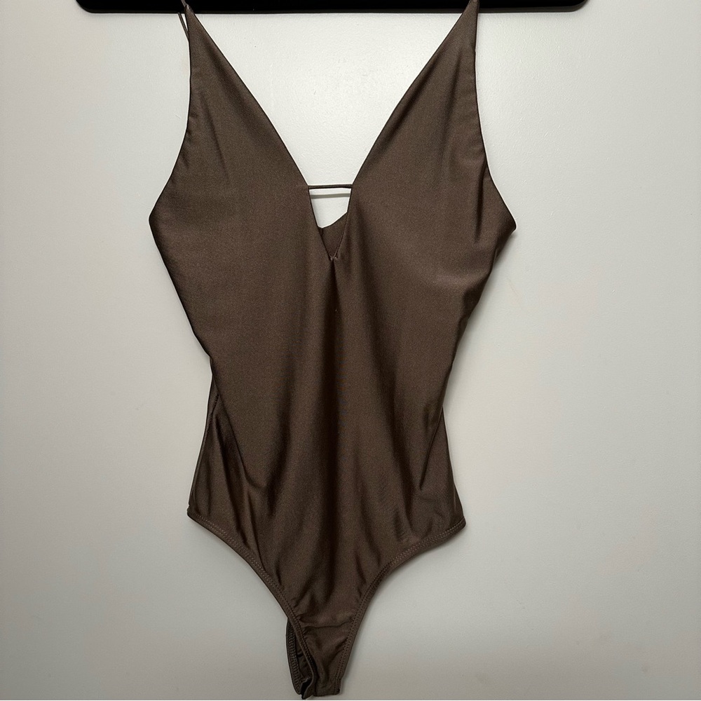 Mauve Metallic Bodysuit